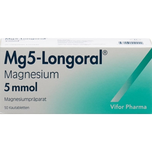 Mg5-longoral Kautabletten 5 Mmol 50 Stück buy online