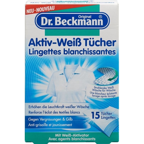 Dr. Beckmann Aktiv-wei? Tuecher 15 Stück buy online