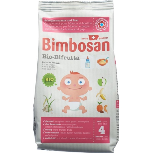 Bimbosan Organic Bifrutta Powder Rice + Fruit Bag 300 buy online