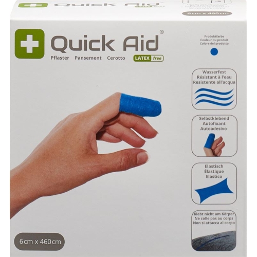 Quick Aid Plaster 6x460cm Latex Free Blue buy online