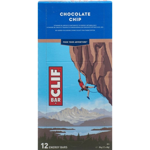 Clif Bar Chocolate Chip 12x 68g buy online