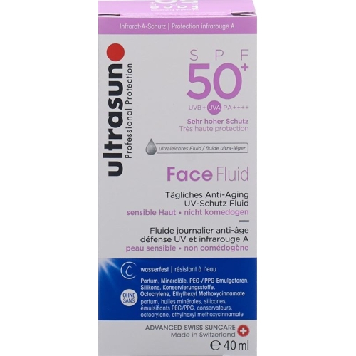 Ultrasun sun protection fluid face SPF 50+ 40ml buy online