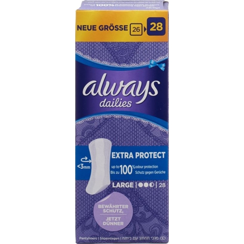 Always Panty Liner Extra Protect Large 28 pieces buy online