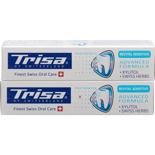 Trisa Zahnpasta Revital Sensitive Duo 2x 75ml buy online