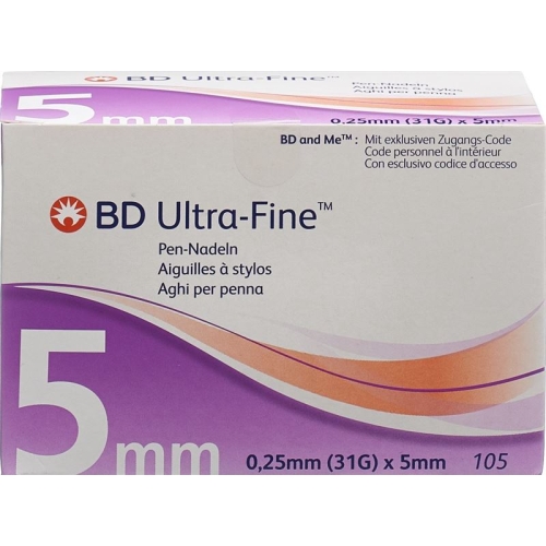 BD Ultra-Fine Pen Nadel 31g 0.25x5mm 105 Stück buy online