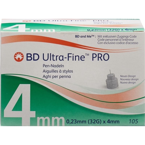 BD Ultra-Fine Pro Pen Nadel 32g 0.23x4mm 105 Stück buy online