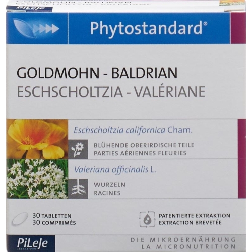 Phytostandard Gold Poppy- Valerian Tablets 30 Pieces buy online