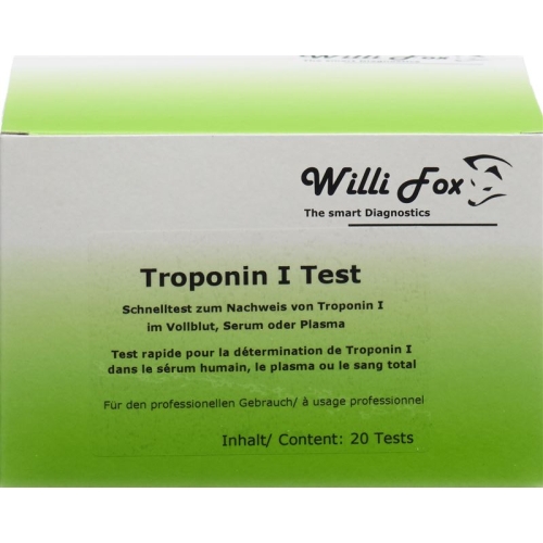 Willi Fox Troponin I Test 20 pcs buy online