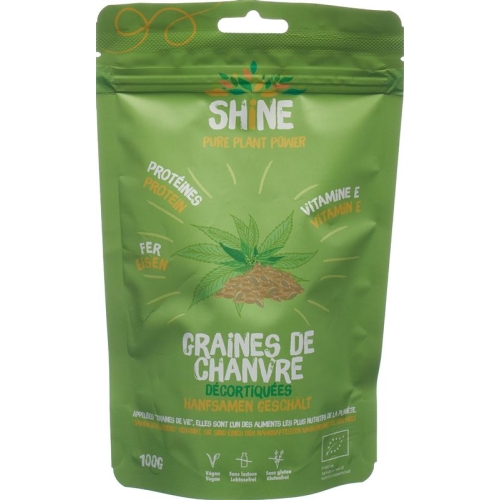 Shine Hanfsamen Geschält Bio Beutel 100g buy online