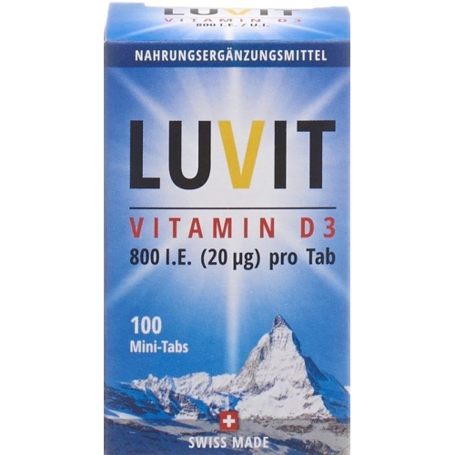 Luvit Vitamin D3 Mini-Tabs Dose 100 Stück buy online