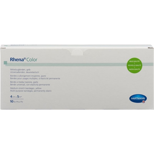 Rhena Color Elastische Binden 4cmx5m Ge Off 10 Stück buy online