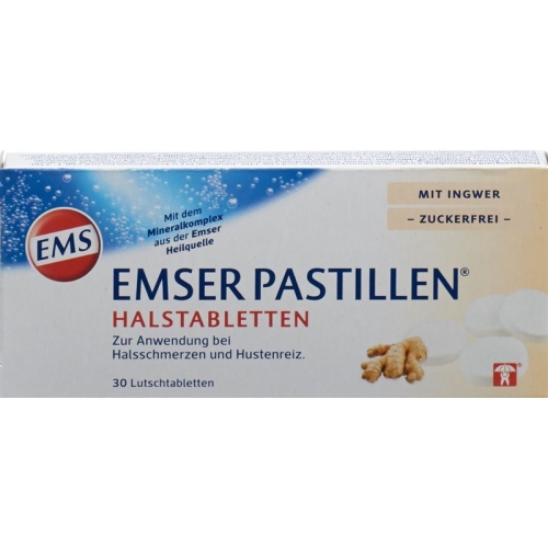 Emser Pastillen Zuckerfrei mit Ingwer 30 Stück buy online