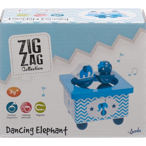 Idis Zig Zag Musical Box Elephant buy online