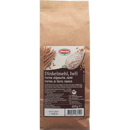 Morga Dinkelmehl Hell Bio Beutel 400g buy online