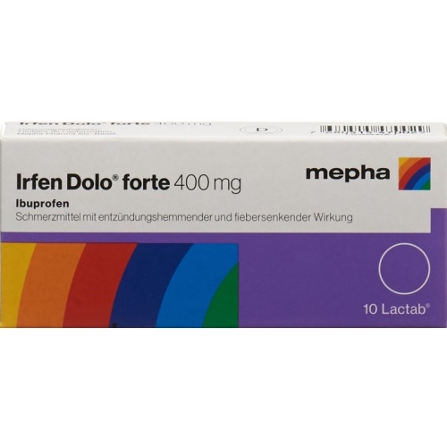 Irfen Dolo Forte Lactab 400mg 10 Stück buy online