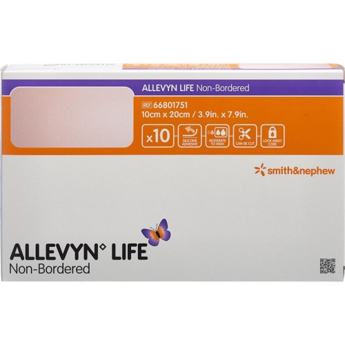 Allevyn Life Non-Bordered 10x20cm 10 Stück buy online