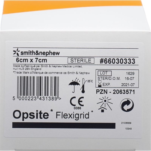 Opsite Flexigrid Wundverband 6x7cm Beutel 30 Stück buy online