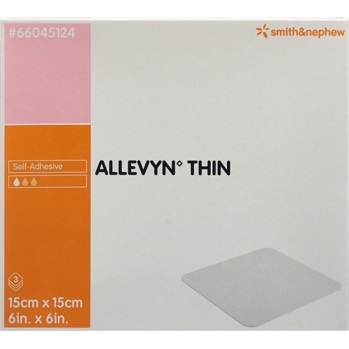 Allevyn Thin Wundverband 15x15cm 3 Stück buy online