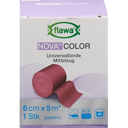 Flawa Novacolor Idealbandage 6cmx5m red buy online