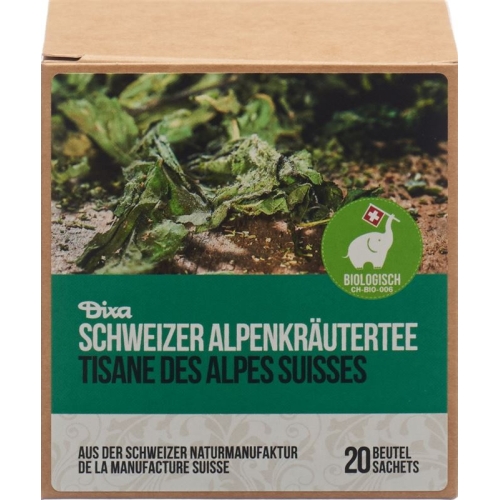 Dixa Schweiz Alpenkräutertee Bio Py Beutel Box 20 Stück buy online