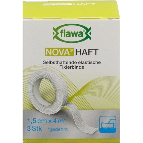 Flawa Nova Haft Cohesive Gauze bandage 1.5cmx4m 3 Stück buy online