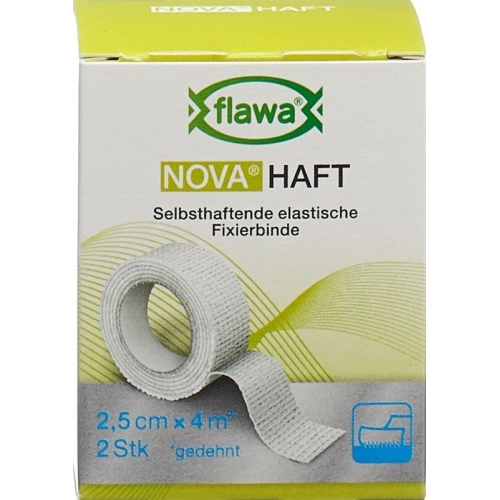 Flawa Nova Haft Cohesive Gauze Bandage 2.5cmx4m 2 Pieces buy online