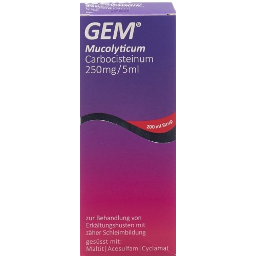 Gem Mucolyticum Sirup Flasche 200ml buy online