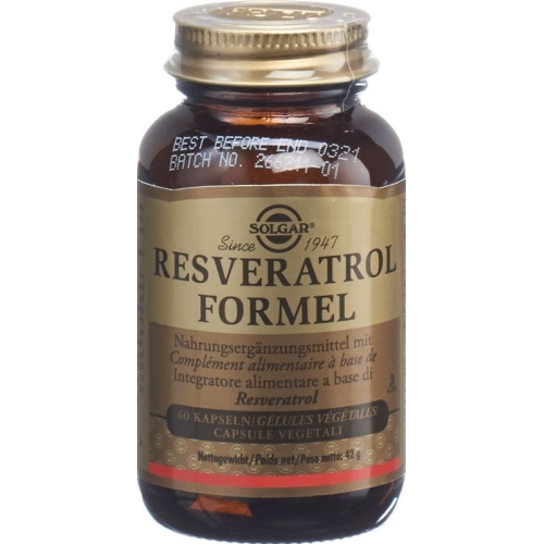 Solgar Resveratrol Formel Kapseln Flasche 60 Stück buy online