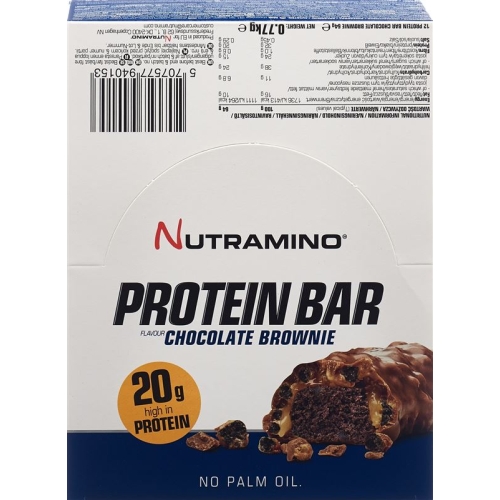 Nutramino Proteinbar Chocolate Brownie 12x 64g buy online