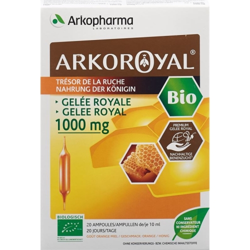 Arkoroyal Gelee Royale 1000mg Bio Trinkampullen 20 Stück buy online