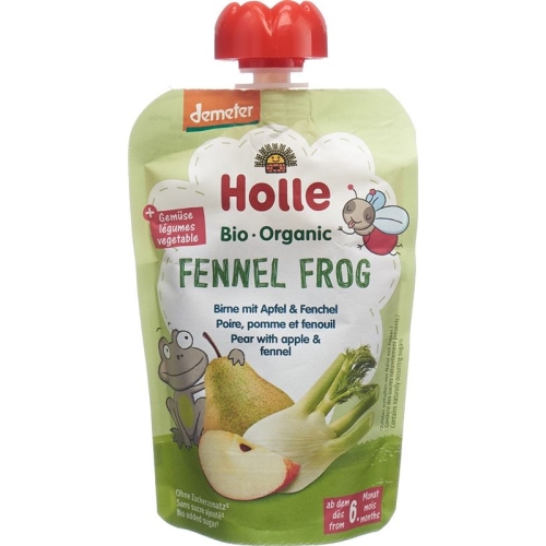 Holle Fennel Frog - Pouchy pear apple fennel 100g buy online