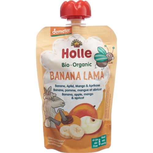 Holle Banana Lama Pouchy Banana Apple Mango Apricot 100g buy online