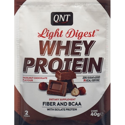 Qnt Light Digest Whey Protein Hazelnut Choco 40g buy online