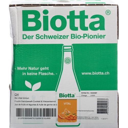 Biotta Vital Immun 6 bottle 5dl buy online