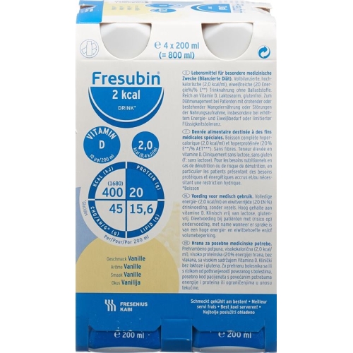 Fresubin 2 Kcal Drink Vanille Neu 4 Flasche 200ml buy online