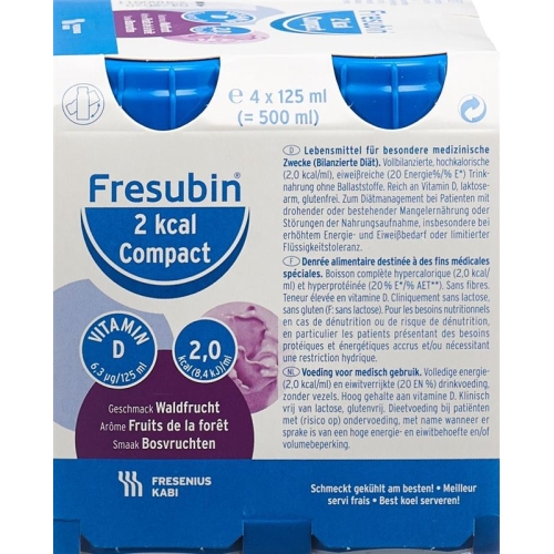 Fresubin 2 Kcal Compact Waldfrucht Neu 4 Flasche 125ml buy online