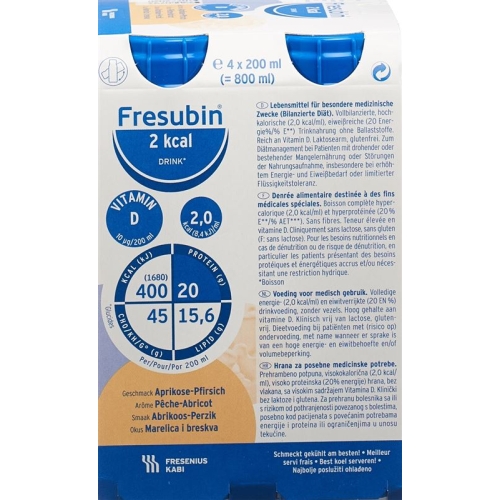 Fresubin 2 Kcal Drink Ap-Pfir Neu 4 Flasche 200ml buy online