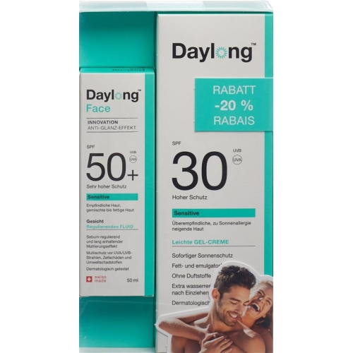 Daylong Sensitive Gel Cream 200ml + Sensitive Face Bottle 50ml buy online