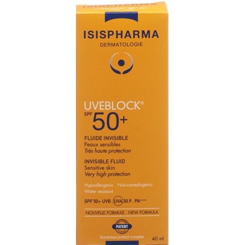 Isis Pharma Uveblock Fluide Invisible SPF 50+ 40ml buy online