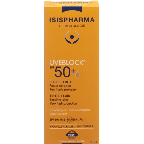 Isis Pharma Uveblock Fluide Teinte SPF 50+ Tube 40ml buy online