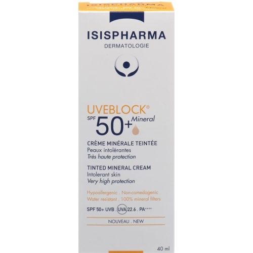 Isis Pharma Uveblock Mineral Teinte SPF 50+ 40ml buy online