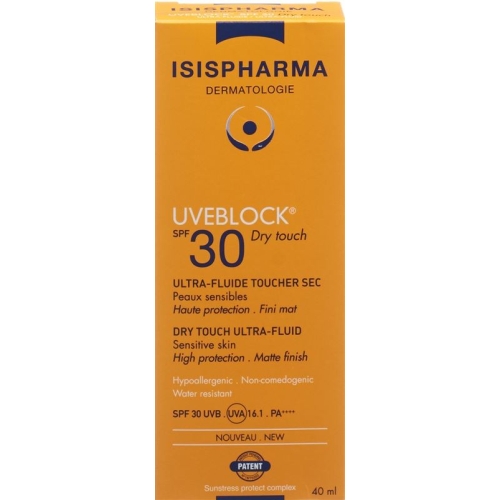 Isis Pharma Uveblock Dry Touch SPF 30 Tube 40ml buy online