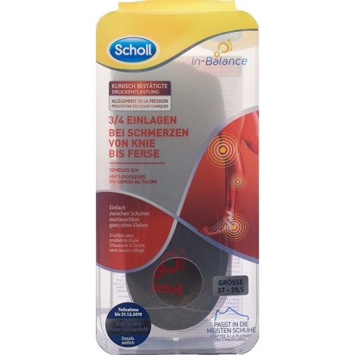 Scholl In-Balance Insoles 37-39.5 2 pieces buy online