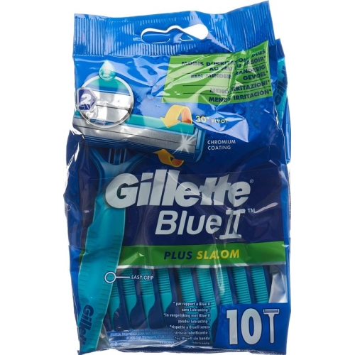 Gillette Blue II Plus disposable razor Slalom 2x 10 pieces buy online