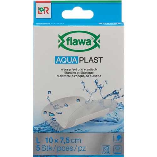 Flawa Aquaplast Pflasterstrips 7.5x10cm waterproof 5 pcs buy online