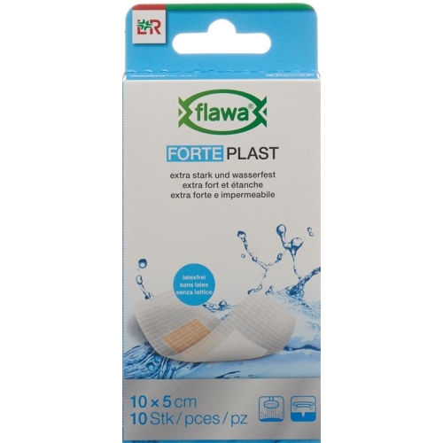 Flawa Forte Plast Pflasterstrips 5x10cm 10 pcs buy online