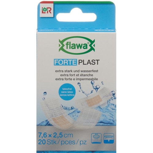 Flawa Forte Plast 2.5x7.6cm transparent 20 pcs buy online