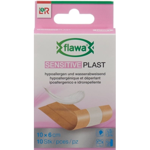 Flawa Sensitive Plast plaster strips 6x10cm 10 pcs buy online