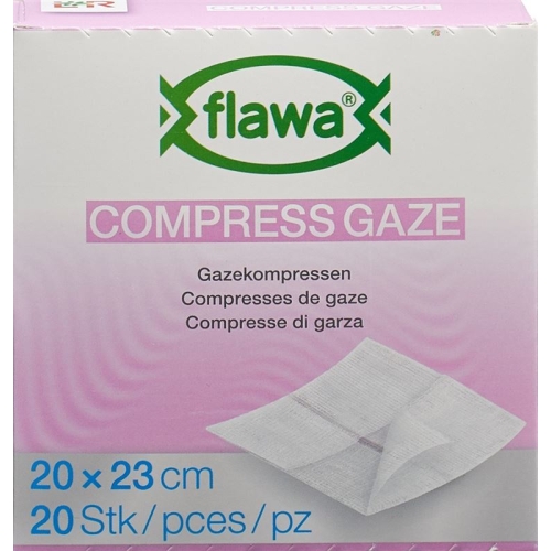 Flawa Gazekompressen Geschn 20x23cm Keimred 20 Stück buy online