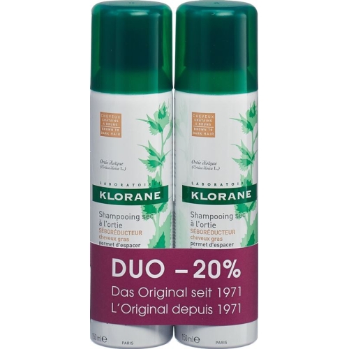 Klorane Trockenshamp Brenne Get 2x 150ml -20% buy online